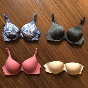 Victoria’s Secret bras, size 34B